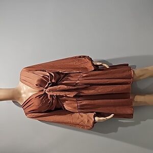 Mustard seed fit and flare mini dress size large